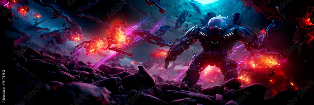 Explore a cosmic war with celestial beings or extraterrestrial entities influencing the fate of the world. Generative AI Explore a cosmic war with celestial beings or extraterrestrial entities influencing the fate of the world. Generative AI