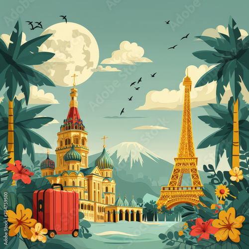 Holiday Planning: Travel Agency Flat Design Illustration