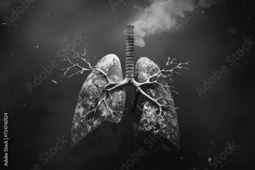The delicate balance of the lungs photo