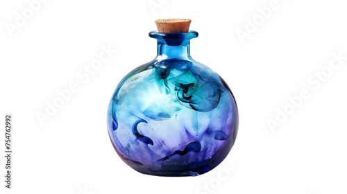 Magical Elixir: Potion Bottle Isolated on Transparent Background