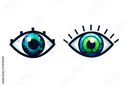 Eye icon - eye symbol. flat eye sign vector
