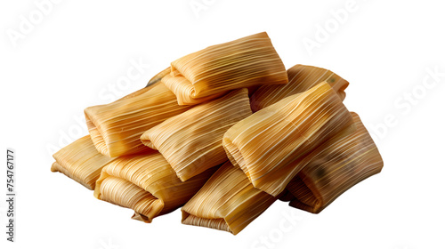 Authentic Flavor: Tamales Isolated on Transparent Background