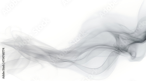 Abstract smoke moves on a white background. Design element for graphics artworks.