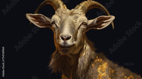 mountain goat portrait © faiz