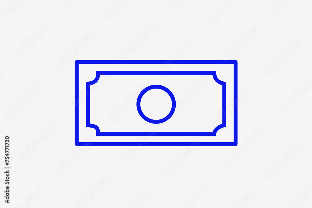 bill illustration in line style design. Vector illustration. bill illustration in line style design. Vector illustration.