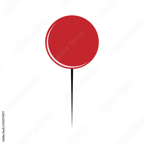 Maroon-colored pin icon