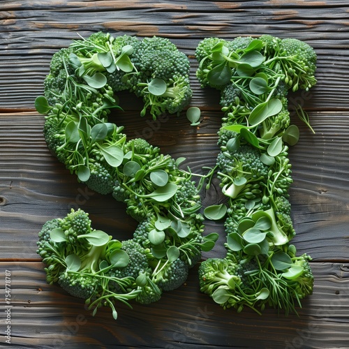 Las verduras dicen SÍ. Palabra Estilo de vida saludable con verduras. El mensaje ¡Sí al brócoli! Signo Aperitivos veganos. Di siempre sí a las verduras. Figura esbelta y vitaminas. Inscripción sí photo