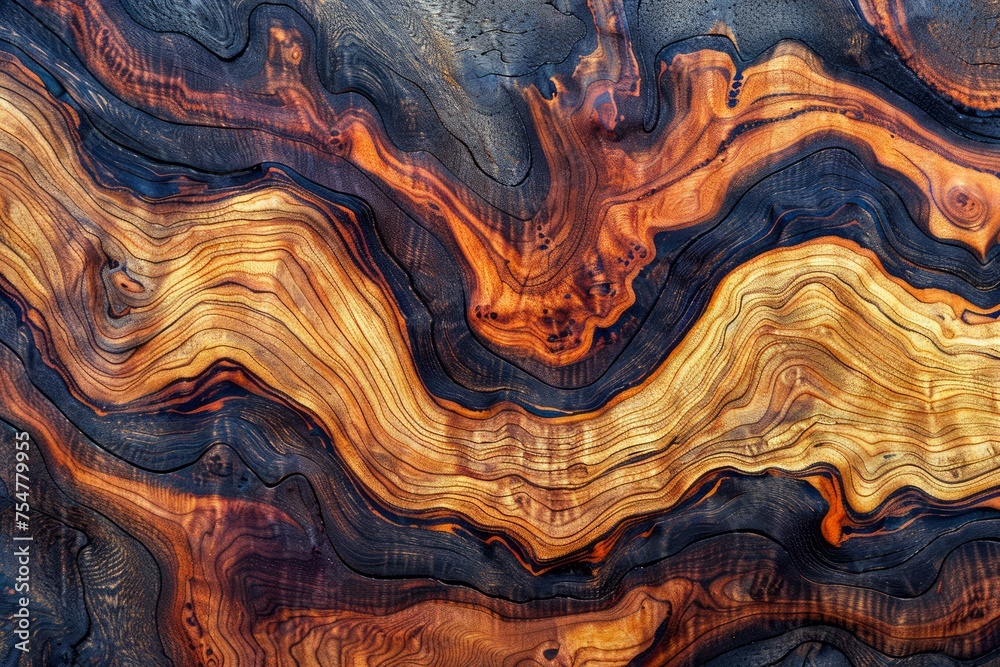 Abstract Colorful Natural Patterns of Swirled Sandstone Rock Formations for Artistic Background