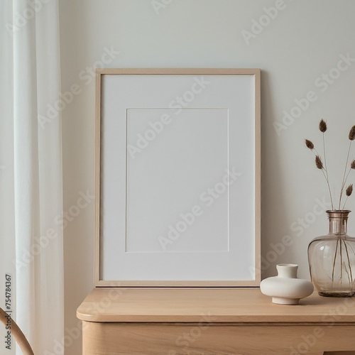 Beautiful mockup frame in a interior background
