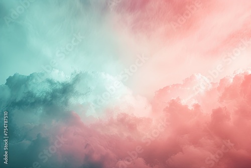 A pink and blue sky with clouds