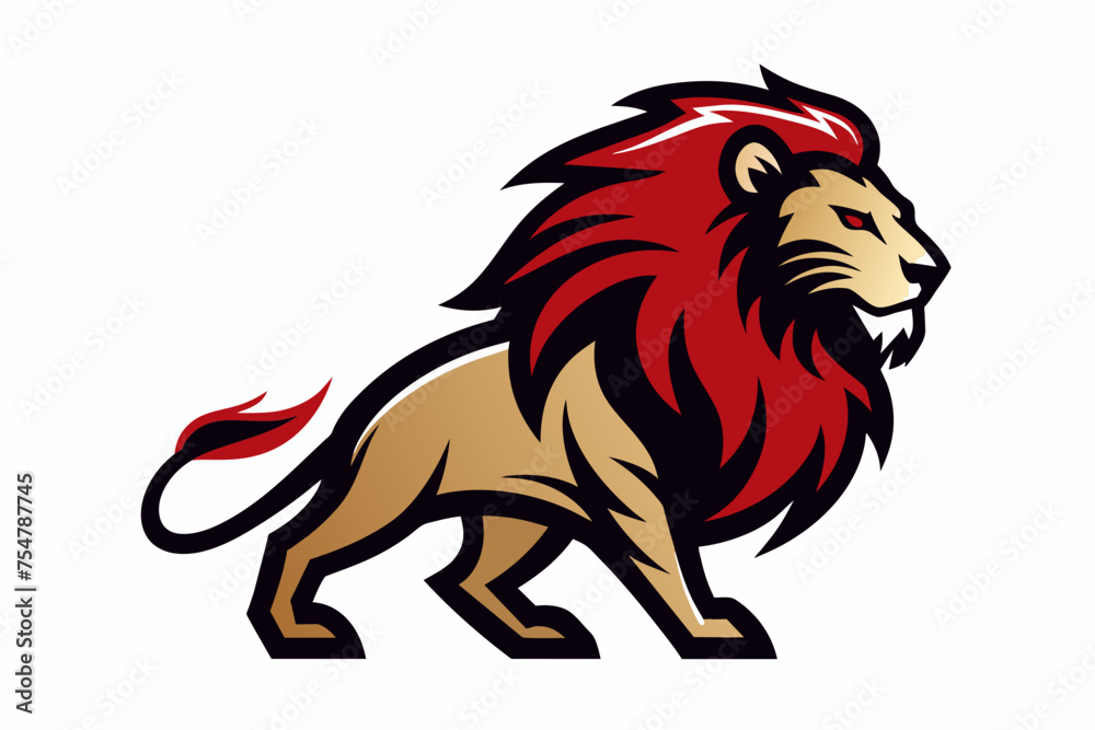 Fototapeta premium create a lion logo vector and svg file