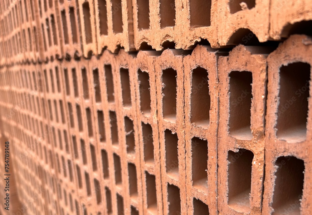 Bricks waiting in the warehouse. Bricks waiting in the warehouse.