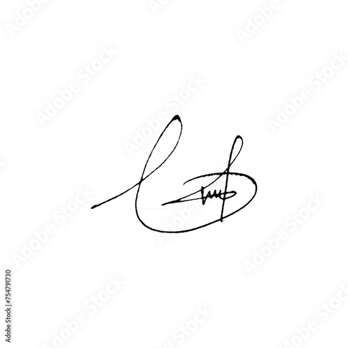 Abstract signature ideas with pen. Vector with transparent background. © Mufroil