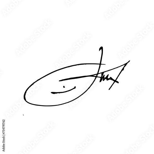 Abstract signature ideas with pen. Vector with transparent background.