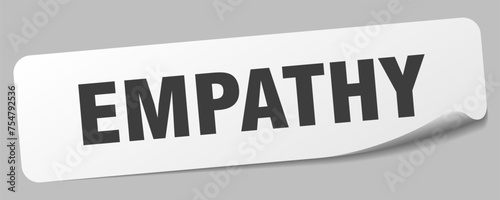 empathy sticker. empathy label