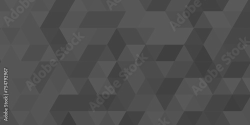 Abstract dark black seamless geometric low polygon pattern .geometric wall tile polygonal pattern design .abstract small mosaic tringles vector illustration ,business design template .