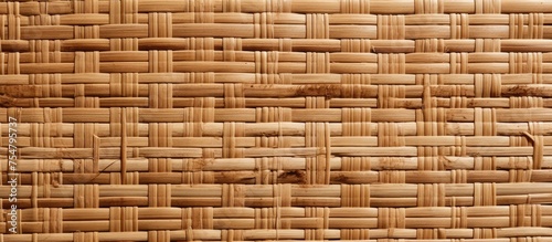 This close-up view showcases the intricate details and unique patterns of a woven bamboo mat board. The weaving technique creates a sturdy and visually appealing texture that is ideal for various