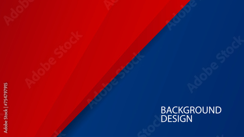 Abstract geometric background red and blue modern design for graphics design