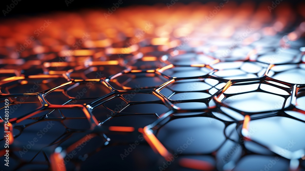 Material with a layer of graphene is depicted. Material with a layer of graphene is depicted.