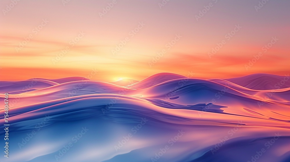 Serenity Flow: Tranquil Waves and Soothing Forms