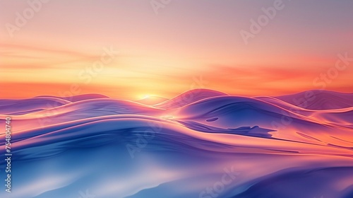 Serenity Flow: Tranquil Waves and Soothing Forms © Paul