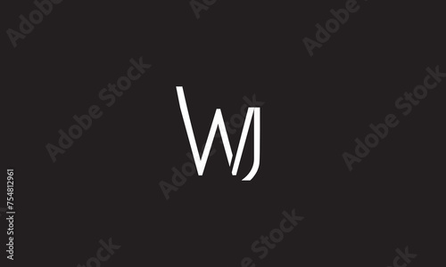 WJ, JW , J , W, Abstract Letters Logo Monogram