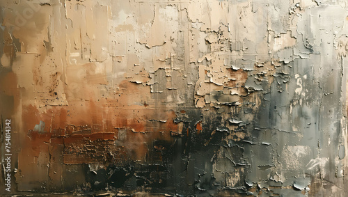 Abstract canvas texture, with thick paint strokes in earthy tones, adding depth and character