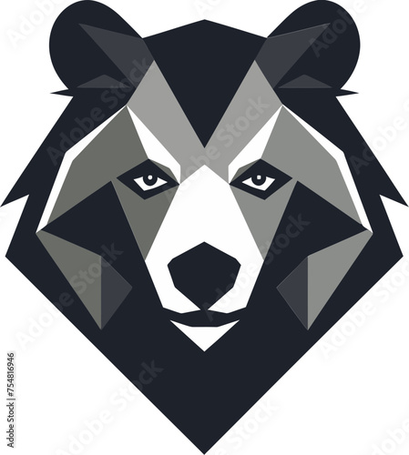 Zestful Expedition American Black Bear in an Expedition of the Wilderness Vector Art