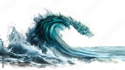 Fototapeta Naklejka Na Ścianę i Meble -  Isolated sea wave