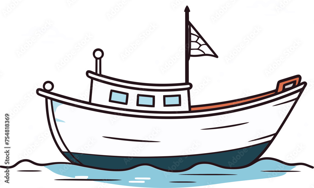 Sailing Stories Vector Illustrations of Sailboats Sharing Tales of the Sea