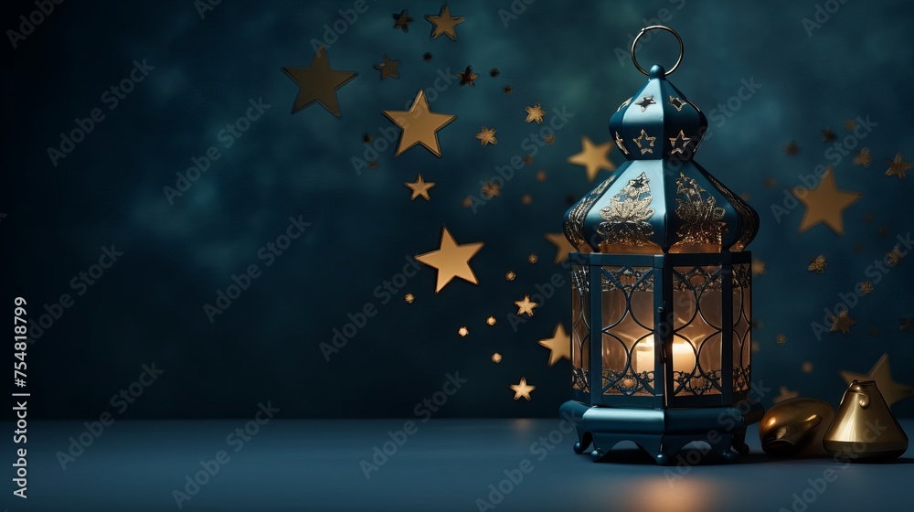 Lantern suitable for Ramadan and Eid greetings.