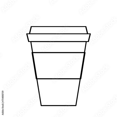 illustration of a to go cup of coffee