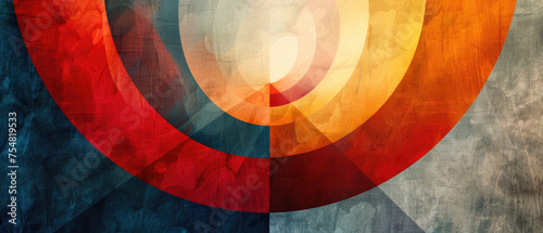 Abstract minimalism background of geometric shapes