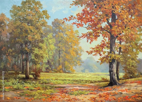 autumn trees in the park