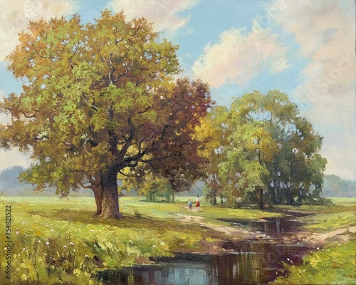 big tree on the shore