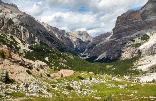 Valley Val Travenanzes Alps Dolomites mountains