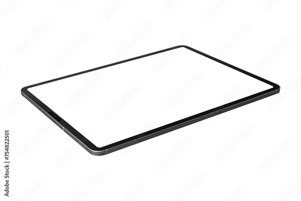Tablet pc computer with blank screen isolated on white background. Tablet pc computer with blank screen isolated on white background.