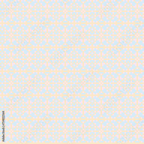Pastels Snowflakes Fair Isle Seamless Pattern Design