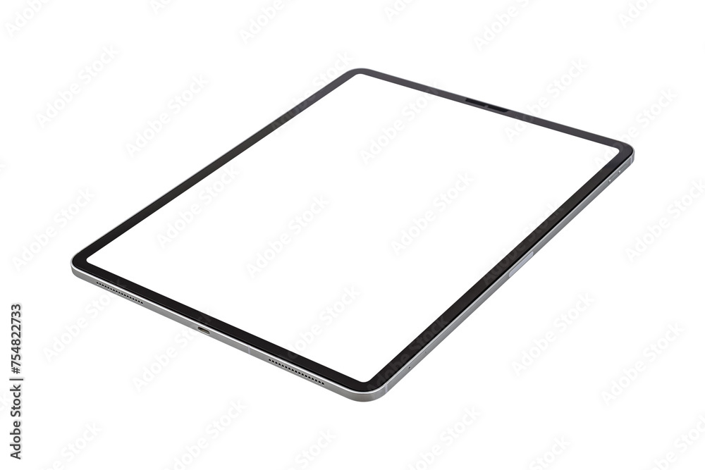 Tablet pc computer with blank screen isolated on white background. Tablet pc computer with blank screen isolated on white background.