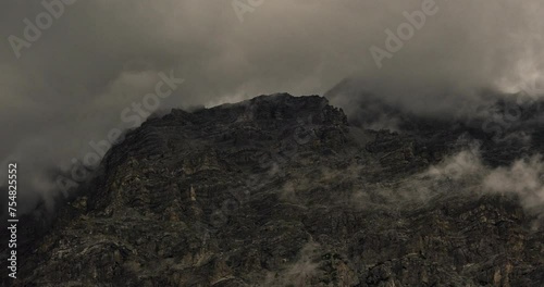Clouds timelapse on Pizzo Reit in Bormio - Italian Alps Peak (ID: 754825552)