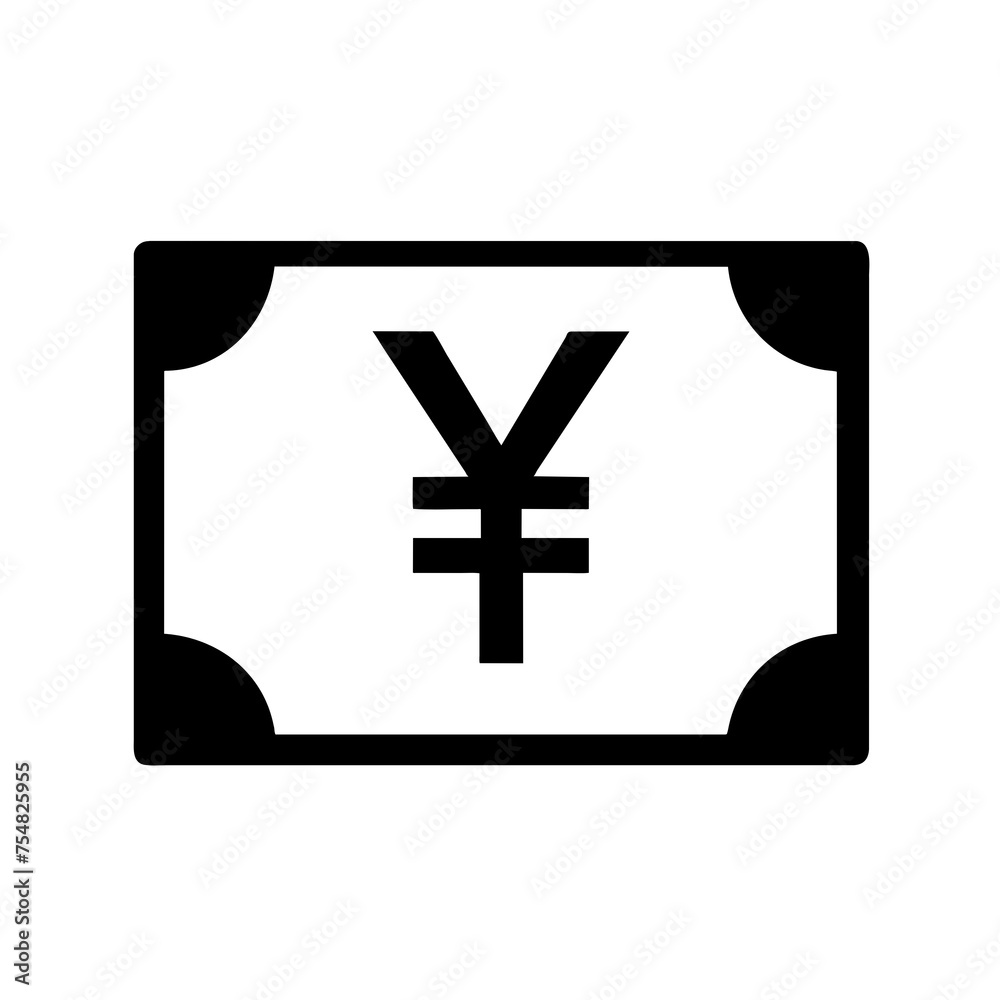Fototapeta premium yen currency icon