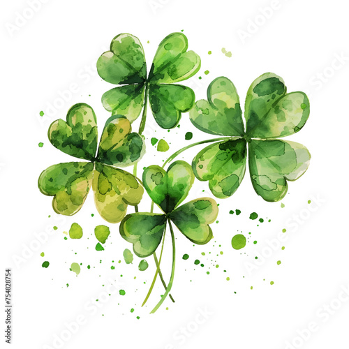 four leaf clover isolated
