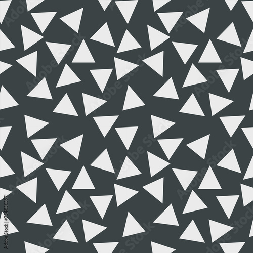 Great abstract geometric white background. Triangle vector modern design. seamless pattern.