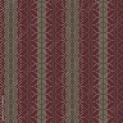 Christmas Fair Isle Seamless Pattern Design