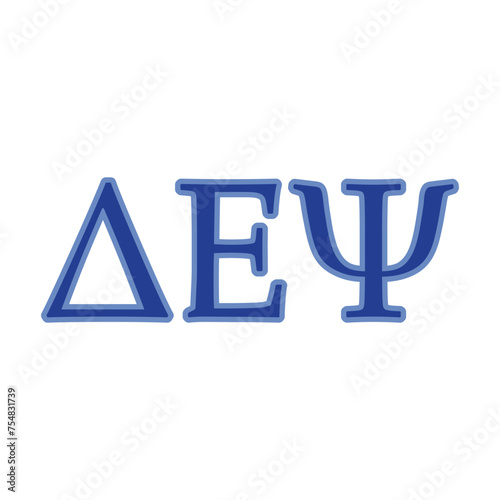 Delta Epsilon Psi greek letter, ΔΕΨ greek letters, ΔΕΨ photo