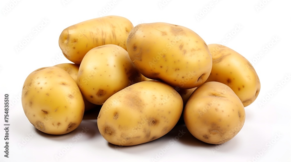 Potatoes isolated on white background Potatoes isolated on white background