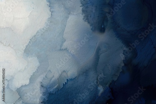 bstract watercolor paint background dark blue color