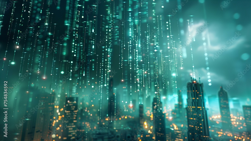 Obraz premium background with lots of lights