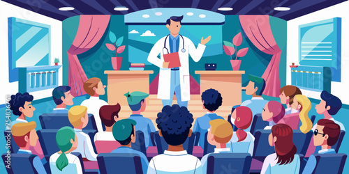 Hospital administration staff collaborating in a boardroom meeting
