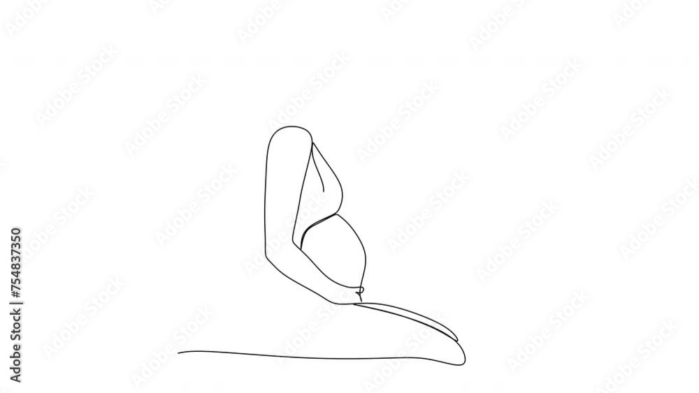 continuous line drawing of pregnant woman vector illustration continuous line drawing of pregnant woman vector illustration